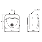 Ariston Lux 6 UR dimenzije