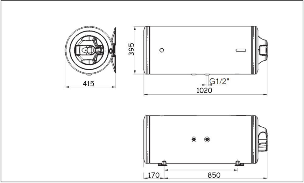 Metalac Horizontalni tehnicki crtez